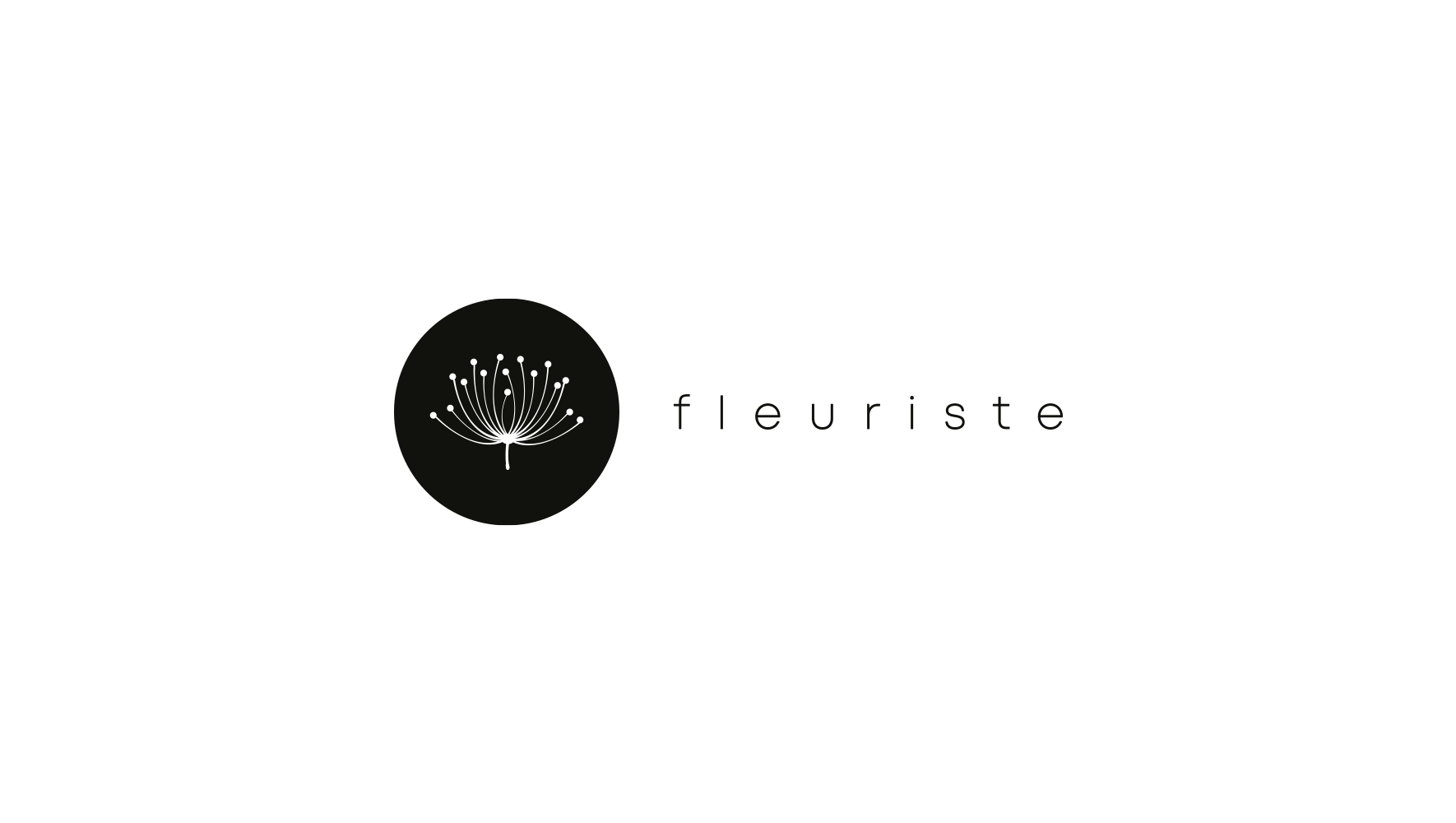 fleuriste logotyp